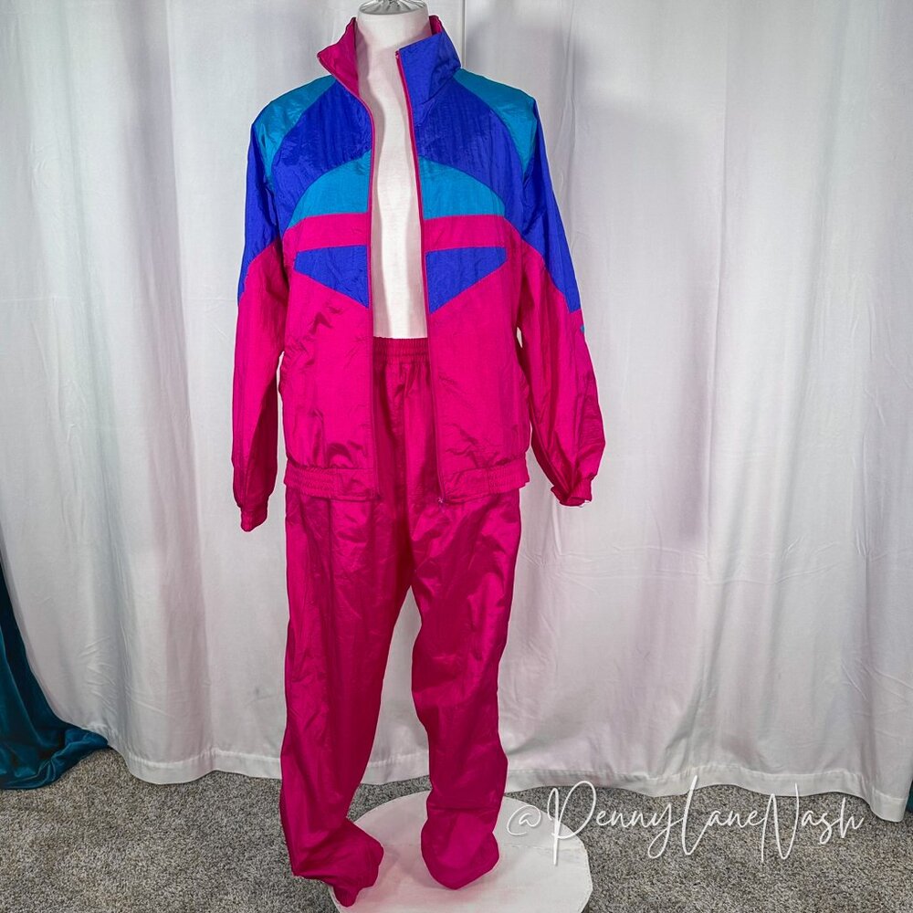 NWT Bocoo Vintage 80's Aerobic Track Suit Jacket & Pant Set